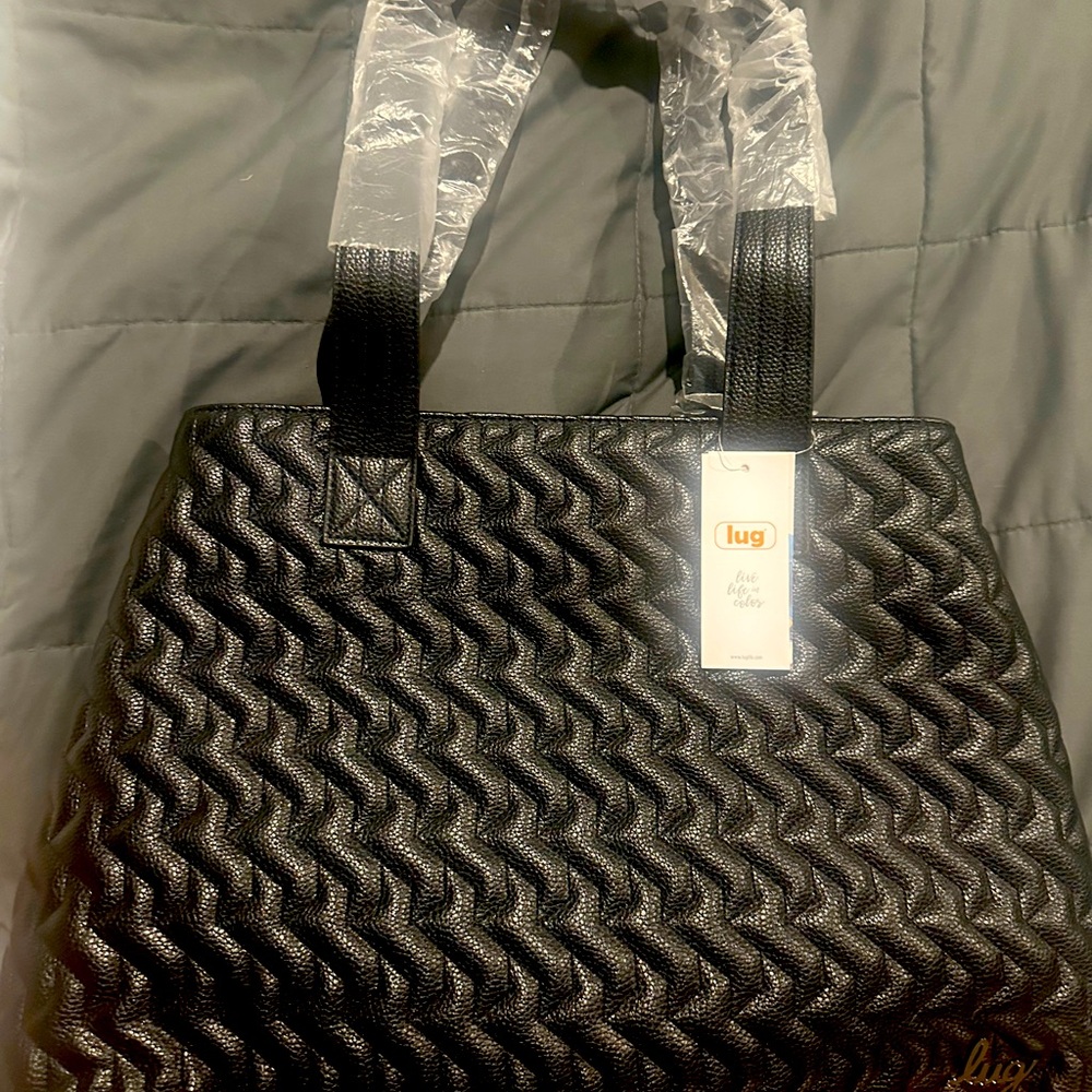 Lug Tempo VL Vegan Leather Tote Bag - Black BNWT!!